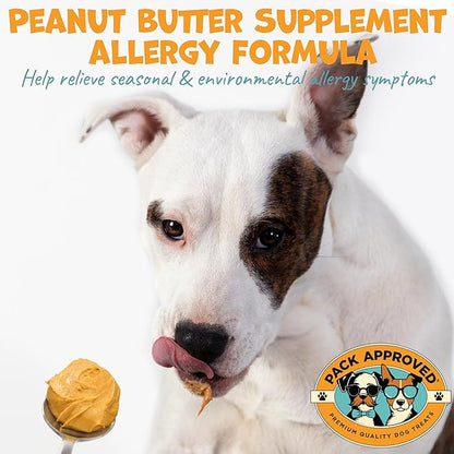 Dog Peanut Butter - with Ocean Kelp to Support Oral Care & Act as Dog Plaque and Tartar Remover - Lick Mat Treats for Bad Breath - Dental (8.46oz)