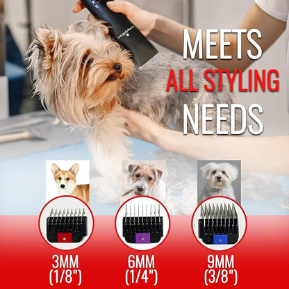 Premium Dog Clippers for Grooming, High-Performance 2-Speed Corded Shears, Quiet and Reliable Grooming Kit for Dogs and Cats, SS100