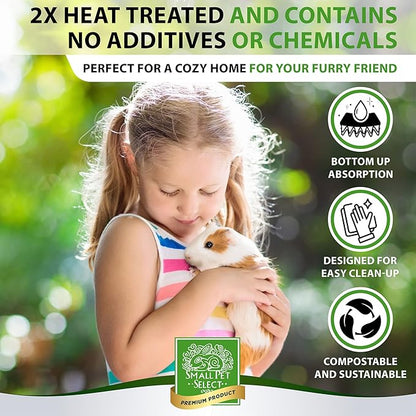 100% Natural Corn Cob Bedding for Pets - Small Pet Select Small Animal & Bird Cage Litter Safe for Hamsters, Guinea Pigs & More -12lb