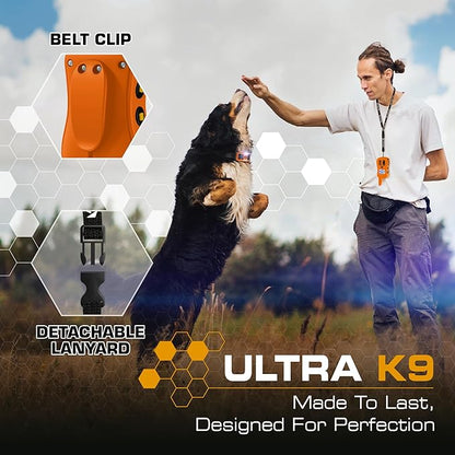 INVIROX Dog Shock Collar [Ultra K9] 124 Training Levels, 4 Powerful Modes with Night-Light and ¾ Mile Range 100% Safe Dog Training Collar for Large Dogs IP67 Waterproof