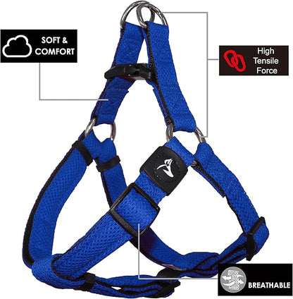 Kruz No Pull Dog Harness (Chest 26”-38”, Weight 44-88 lbs) Heavy-Duty Pet Harness for Large Breeds, Ultra-Comfort Fit, Lifetime Durability, Adjustable Dog Harness No Pull Design (Black, Large)