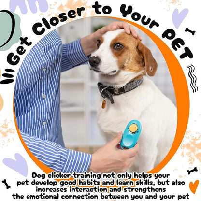 15 Pcs Dog Clicker for Training Pet Cat Training Clicker Colorful Dog Behavioral Trainings Clickers Behavior Aids Convenient and Trainings Effective Clickers Tools for Cat Puppy Birds