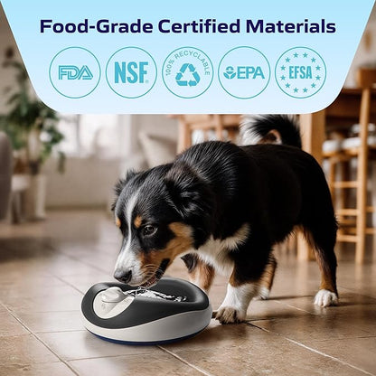 TORUS Filtered Portable Dog Water Dispenser [Upgraded 2025], 1L / 34oz, Automatic Pet Water Dispenser, No Spill, Noise-Free Dog Water Bowl Dispenser, No Power, Ideal for Small Pups and Purrfect Cats