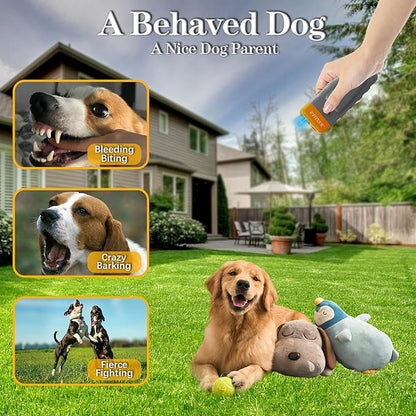 Ultrasonic Dog Trainer | Bark Deterrent Training Device | Anti Barking Silencer | Barks No More Devices | Stop Control Dogs Bad Behavior | Stopper Corrector Clicker Repellent