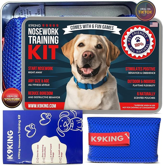 Interactive Dog Scent Training Kit Fun - Nose Work for Dogs, Hide and Seek Dog Toys, Enhance Dog Brain Games, Nose Scent work Games for All Ages Dog, Dog Scent Training Box, Scent Work Kit for Dogs