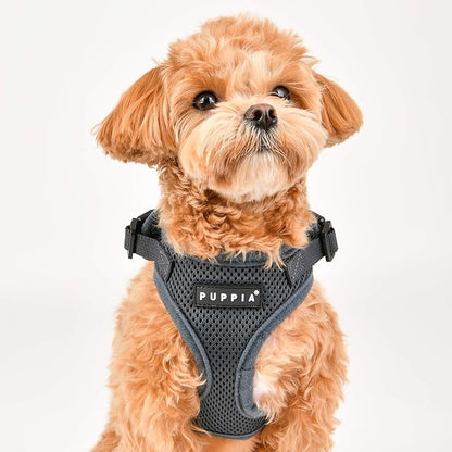 Authentic Puppia RiteFit Harness with Adjustable Neck, Green, Medium