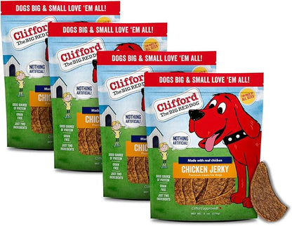 Clifford The Big Red Dog Soft Training Treats for Puppies and Dogs – Healthy, High Protein, Grain Free, Soft Puppy Treats for Small Dogs and Large – Real Chicken Jerky – 24oz
