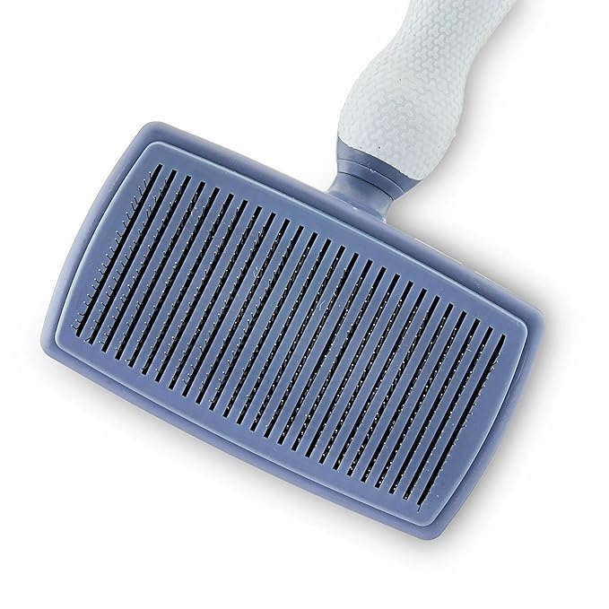 Self Cleaning Slicker Brush for Dogs and Cats - Dog Brush for Shedding, Cat Grooming Hair for Long and Short Hair, Pet with Non-Slip Handle.