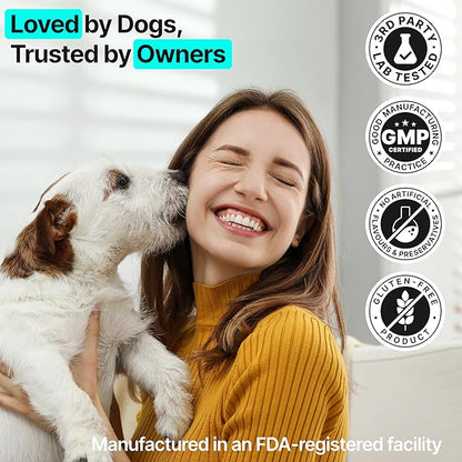 Hip and Joint Supplement for Dogs – Glucosamine for Dogs, Dog Joint Supplement, Mobility, Flexibility & Comfort, Chews with Glucosamine Chondroitin Msm & Omega3, 2 Pack,340 Chews,Made in USA