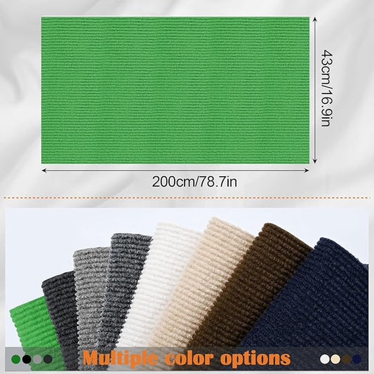 Cat Scratch Furniture Protector - 78.7" x 17" Trimmable Self-Adhesive Cats Claws Scratch Pads, DIY Cat Climbing Couch Protector for Scratch Post Cat Tree Replacement Indoor (Green)