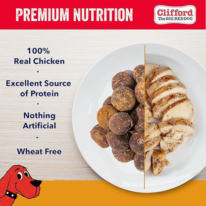 Clifford The Big Red Dog Soft Training Treats for Puppies and Dogs – Healthy, High Protein, Grain Free, Soft Puppy Treats for Small Dogs and Large – Real Chicken Mini Meatballs – 24oz