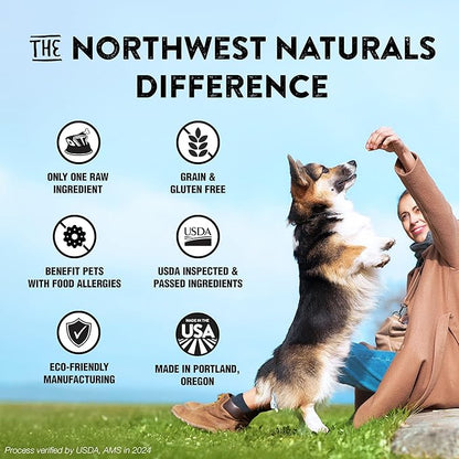 Northwest Naturals Raw Rewards Freeze-Dried Beef Liver Treats for Dogs and Cats - Bite-Sized Pieces - Healthy, 1 Ingredient, Human Grade Pet Food, All Natural, Proudly Made in USA, 10 Oz (Pack of 3)