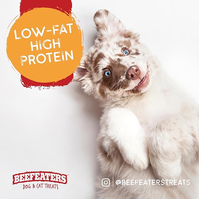 Beefeaters Beefhide Kabobs – Dog Treat. Triple Flavor with Real Chicken, Liver & Sweet Potato, Long-Lasting Chew, Supports Dental Health, Ideal for Training