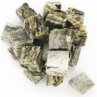 Hubert Pet Premium Cod Skin Crisps - Single Ingredient Gourmet Dog Treats, 8 oz Resealable Trial Size Bag