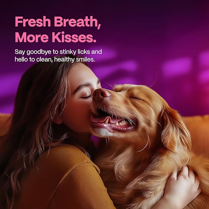 DOCO Dog Teeth Cleaning Wipes Dental Finger Wipes for Cats & Dogs Remove Plaque & Tartar, Freshen Breath, No Rinse, Easy & Effective Pet Tooth Cleaning Kit for Oral Care (Bacon Flavor, 100 Count)