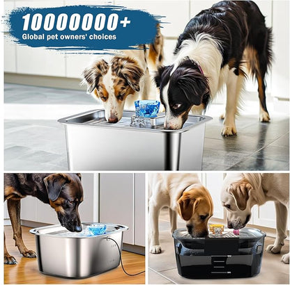 Dog Water Fountain Pump Replacement – Compatible with Stainless Steel Pet Water Fountain for Large Dogs, Quiet & Safe Replacement Pump for D2223 D2341 D2322 D2419 Models