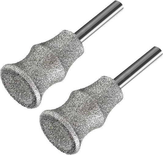 Dog Nail Grinder Bits - 2pcs 1/8" Animal Diamond Rotary Bit for Dogs and Cats, Pet Nail Grinder Wheel for Home Grooming Tools and Animal Nail Care