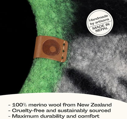 MEOWFIA Cat Cave – Premium Felt Cat Bed for Indoor Cats, Handmade 100% Merino Wool, Cat (Medium, Shining Tiger)