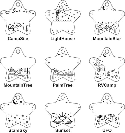 Personalized Dog Tag with 5 Lines of Custom Deep Engraved Durable Stainless Steel Pet ID Name Tag Designer Small Size Star