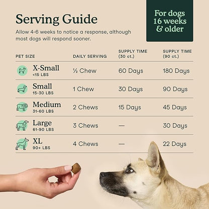 Fera Pets Hip & Joint Supplement for Dogs with Glucosamine, MSM, Chondroitin, & Green Lipped Mussel - Supports Healthy Joints and Weight Management - 10 Soft Chews