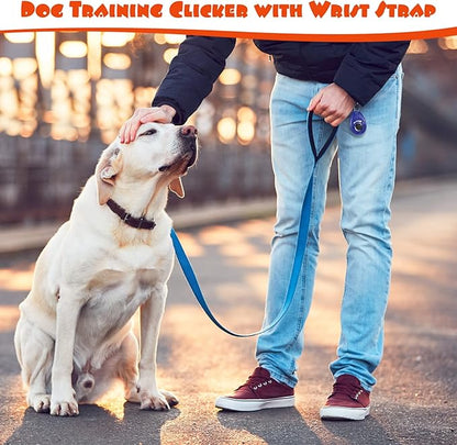 Kigeli 30 Pcs Dog Training Clicker for Pet with Wrist Strap Dog Cat Bird Clicker Puppy Training Supplies for Dogs Cats Horses Birds Behavioral Coaching Accessories (Multicolor)