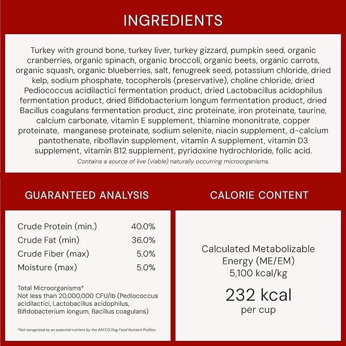 Stella & Chewy's Freeze-Dried Raw Tantalizing Turkey Meal Mixers- Dog Food Topper and Mixer - Made with 95% Cage-Free Turkey, Organs & Bone - Perfect for Picky Eaters - Grain-Free - 18 oz