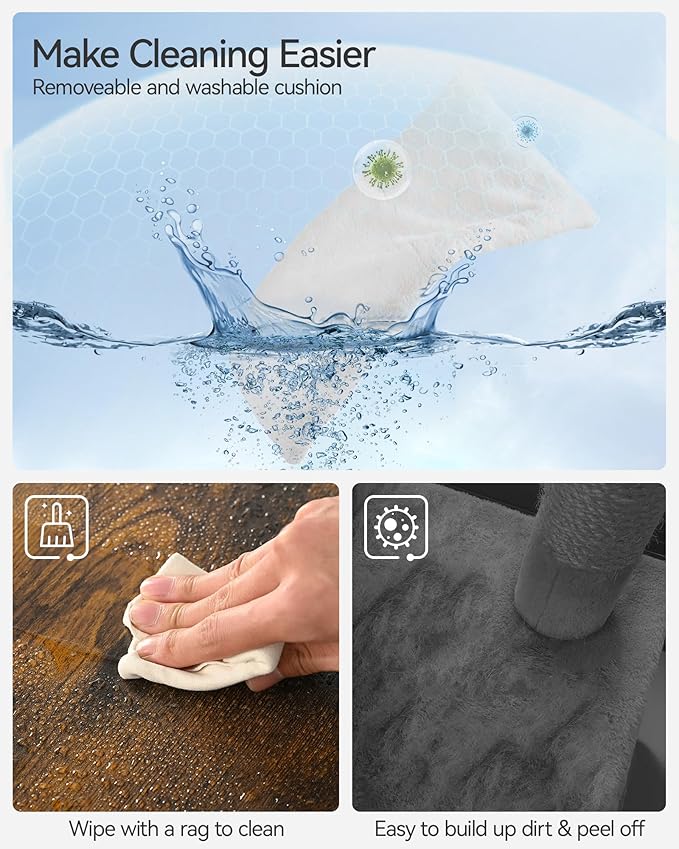 FourFurPets 72.4" Modern Cat Tower for Indoor Cats - Multi-Level Condo With Caves, Tall Tree With Scratching Board, Wooden Tower With Large Perch, Removable Pads, Rustic Brown