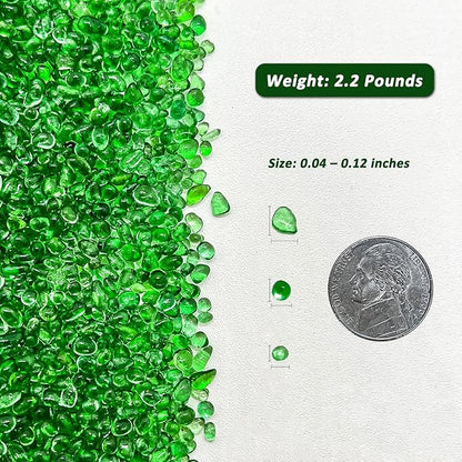 BXI 2.2 Lbs Small Aquarium Substrate Gravel Sand, Polished Smooth Fish Tank Gravel, Colorfast Uncoated Vibrant Blue Sea Glass, Decorative Stones for Vase Fillers, Fairy Garden, Potted Plants