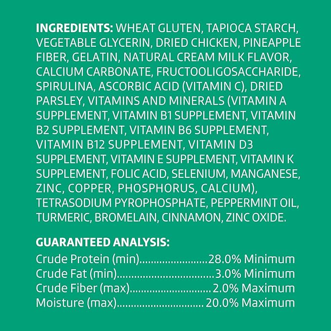 Wonder Bound Dog Dental Treats for Large Dogs (Over 50 lbs), Fresh Mint Flavor, Made with Real Chicken, Nubbed Texture for Plaque & Tartar Control, Freshens Breath While Chewing, 9 Count