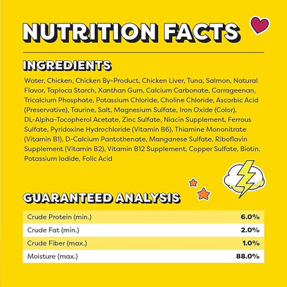 Temptations Lickable Spoons Adult Wet Cat Treat, Savory Salmon and Tempting Tuna Flavor, 8 Spoons, Pack of 12 (96 Total)