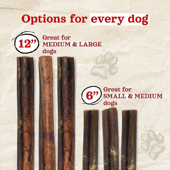 Natural Farm Peanut Butter Flavor Collagen Sticks for Dogs (12 Inch, 12 Count), Long-Lasting Beef Collagen Sticks, Rawhide Alternative Chews with Chondroitin & Glucosamine, Low-Fat Dental Treats