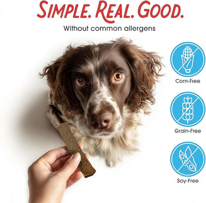 Farmland Traditions Dogs Love Beef Jerky Dog Treats, All Natural, Grain-Free, High Protein Training Treats, 2 Pound (Pack of 1) Bag