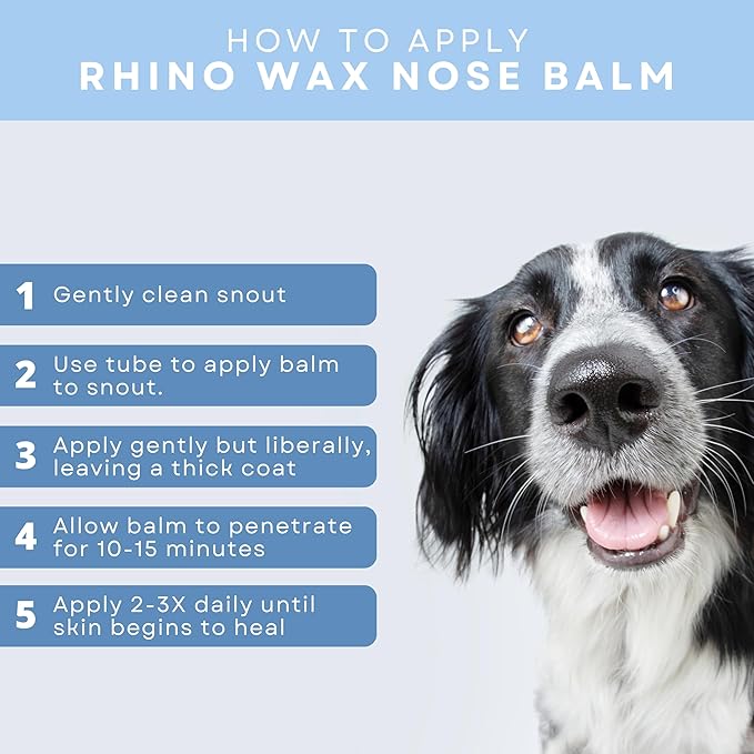 Dog Nose Balm for Dogs or Cats - Natural Snout Soother (2oz Tube) - Healing Dry, Cracked, Irritated Noses - Also Works Great on Cats - Natural Ingredients - Lick-Safe - Made in USA