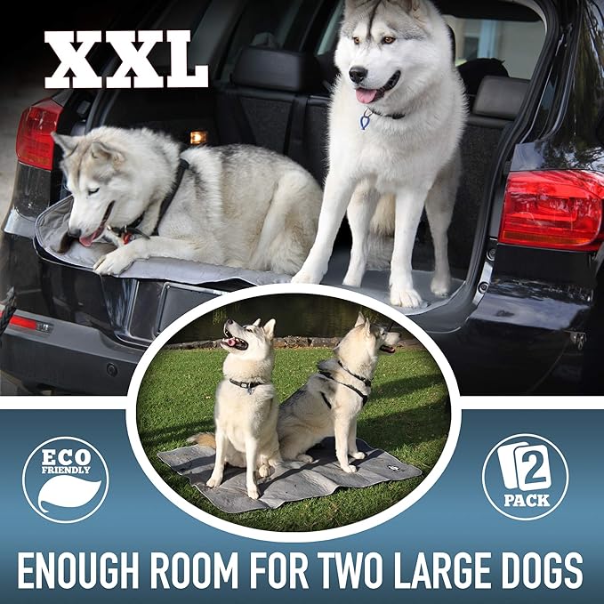 Washable Pee Pads for Dogs XXL (2 Pack), Reusable Puppy Training Pads, Ultra Absorbent & Waterproof Pet Mat for Senior Dogs, Non-Slip, Floor & Furniture Protector (36"x48") by Trendy Den Creations