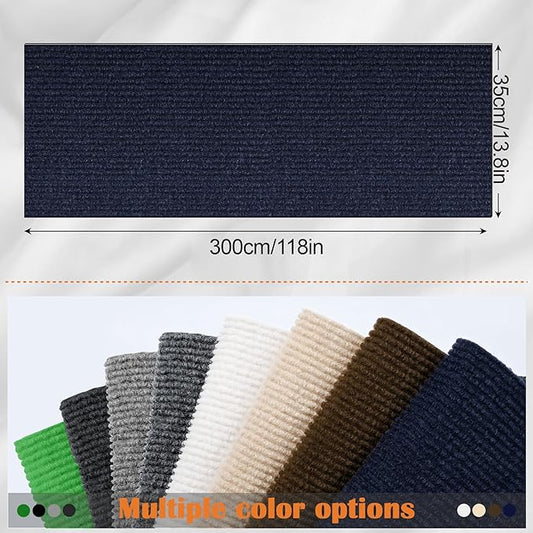 Cat Scratch Furniture Protector - 118" x 13.8" Trimmable Self-Adhesive Cats Claws Scratch Pads, DIY Cat Climbing Couch Protector for Scratch Post Cat Tree Replacement Indoor (Dark Blue)