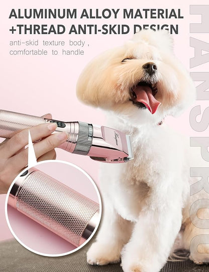 Dog Clippers for Grooming,Upgraded 36V Heavy Duty Dog Clippers,Professional Pet Hair Trimmer for Thick Coat,Corded Pet Clipper with Guard Combs Brush