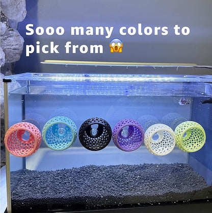 Betta Bulb Hide 2.0 | Betta Rest Fish Tank Ornament Large | Aquarium Cave with Suction Cup for Small Fish Tank, Betta Habitat, Shrimp Hideout, Aquatic Decor Large (Stealth Black)