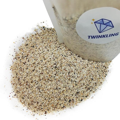 TWINKLING Silica Sand, Aquarium Sand, Horticultural Sand, Vermiculite, Coarse Sand for Plants, Fire Pit, Aquarium, Fish Tank, Resin Art, DIY Craft, Vase Filler, Home Decor, 410g/14.5oz (16-30 Mesh)
