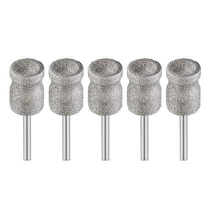 Diamond Dog Nail Grinder Bits - FOCSTOL Diamond Rotory Bit for Dogs&Pets, 5pcs 1/8'' Rotary Nail Grinder Bits for Animals Nail Care (Type D)