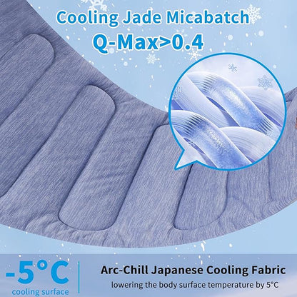 Cooling Mat for Large Dogs - Double-Sided Waterproof & Cool, Q-MAX>0.47, Portable Dog Cooling Mat for Summer. (XL (44''x32'')