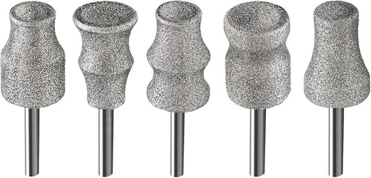 Dog Nail Grinder Bits - 5pcs 1/8" Animal Diamond Rotary Bit for Dogs and Cats, Pet Nail Grinder Wheel for Home Grooming Tools and Animal Nail Care