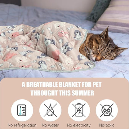 Leekalos Dog Cooling Mat,Pet Cooling Pads for Dogs Blanket,Summer Cooling Bed for Cats Blanket,Portable Pet Cooling Cushion for Home & Outdoor,Keep Cooling for Pets