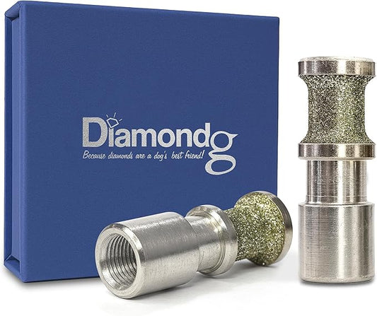 Diamondg Dog Nail Grinder Bit, 1 Pack - Compatible with Dremel, Diamond Bit for Pet Nails with 80 Grit Body & 120 Grit Polishing Bowl - Ideal for Small Dogs Under 30lbs., Enhanced Little Lola