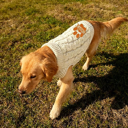 Personalized Embroidered Names Dog Sweater, Custom Cats Winter Clothes, Personalized Christmas Boy Girl Dog Sweaters, Birthday Xmas Party Gifts for Pet Lovers