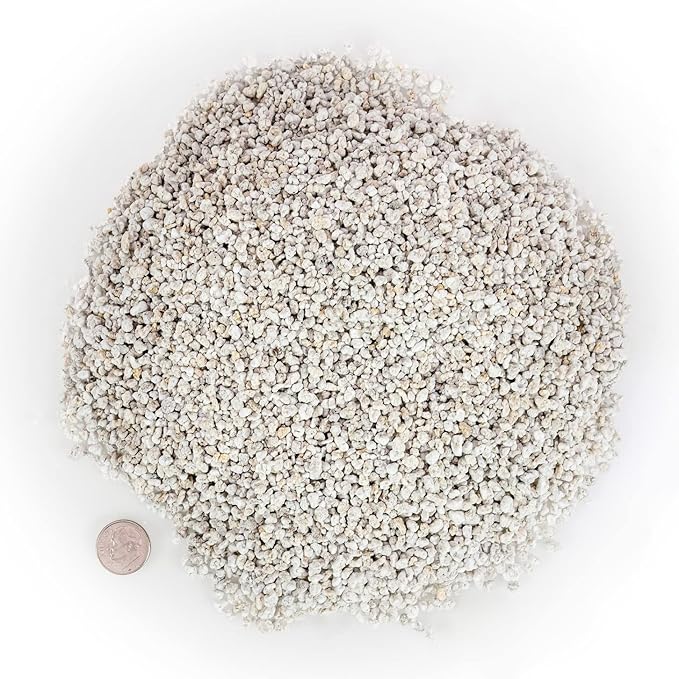 GARDENERA Premium Organic Perlite - Medium Grade - Horticultural Soil Amendment for Indoor & Outdoor Container Plants for Drainage Management and Enhanced Growth - 5 Quart