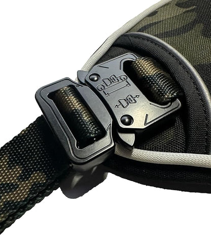 Ragnarok Multicam Black Tactical Dog Harness with LED Light, Durable Luxury Vets, MOLLE Panels, Service Dog Vest Small, Medium, XL, XXL Dogs