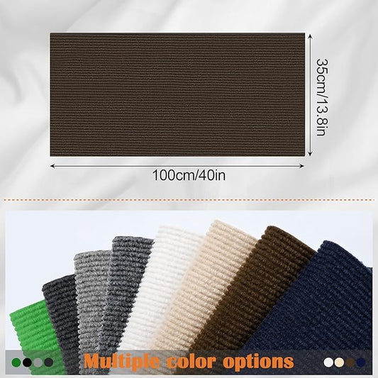 Cat Scratch Furniture Protector - 40" x 13.8" Trimmable Self-Adhesive Cats Claws Scratch Pads, DIY Cat Climbing Couch Protector for Scratch Post Cat Tree Replacement Indoor (Brown)