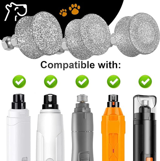 Dog Nail Grinder Replacement Head-Integrated Grinding Head for Casfuy and Most Brands, Highly Efficient, Safe and Durable (1pcs)