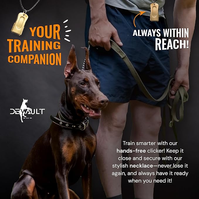 Black Dog Clicker (5 Pack) - Clickers for Pet Training - Dog Training & Behavior Aids Easy to Carry with You Anywhere - Teach Your Dog Tricks or Reward His Behavior