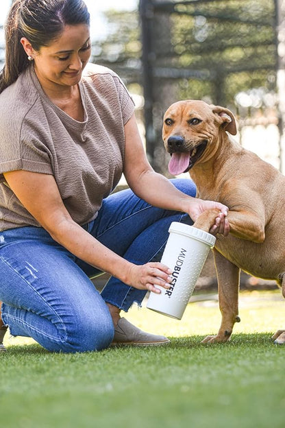 Dexas MudBuster Portable Paw Cleaner for Dogs, Large, Bright White Special Edition, Premium Pet Supplies and Accessories